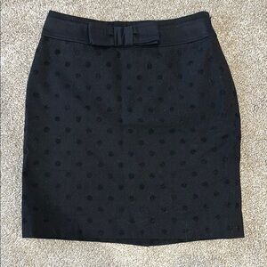 Elegant Black Polka Dot Skirt